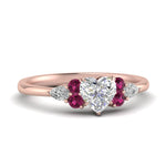 Load image into Gallery viewer, pear-accented-heart-shaped-diamond-ring-with-pink-sapphire-in-FD9289HTRGSADRPIANGLE3-NL-RG
