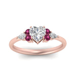 Load image into Gallery viewer, pear-accented-heart-shaped-diamond-ring-with-pink-sapphire-in-FD9289HTRGSADRPIANGLE3-NL-RG
