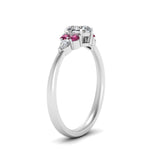 Load image into Gallery viewer, pear-accented-heart-shaped-diamond-ring-with-pink-sapphire-in-FD9289HTRGSADRPIANGLE3-NL-WG

