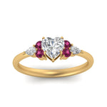 Load image into Gallery viewer, pear-accented-heart-shaped-diamond-ring-with-pink-sapphire-in-FD9289HTRGSADRPIANGLE3-NL-YG
