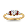 Load image into Gallery viewer, pear-accented-heart-shaped-diamond-ring-with-ruby-in-FD9289HTRGRUDRANGLE3-NL-YG