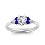 Load image into Gallery viewer, pear-accented-heart-shaped-diamond-ring-with-sapphire-in-FD9289HTRGSABLANGLE3-NL-WG
