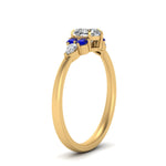 Load image into Gallery viewer, pear-accented-heart-shaped-diamond-ring-with-sapphire-in-FD9289HTRGSABLANGLE3-NL-YG
