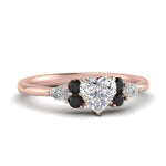 Load image into Gallery viewer, pear-accented-heart-shaped-diamond-ring-with-black-diamond-in-FD9289HTRGBLACKANGLE3-NL-RG
