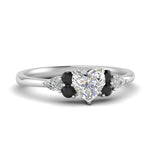 Load image into Gallery viewer, pear-accented-heart-shaped-diamond-ring-with-black-diamond-in-FD9289HTRGBLACKANGLE3-NL-WG
