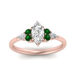 Load image into Gallery viewer, pear-accented-marquise-cut-diamond-ring-with-emerald-in-FD9289MQRGEMGRANGLE3-NL-RG
