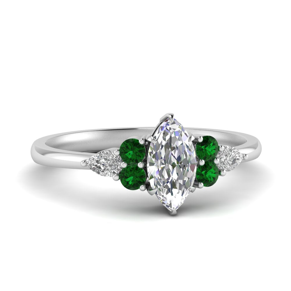 pear-accented-marquise-cut-diamond-ring-with-emerald-in-FD9289MQRGEMGRANGLE3-NL-WG