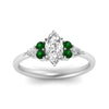 Load image into Gallery viewer, pear-accented-marquise-cut-diamond-ring-with-emerald-in-FD9289MQRGEMGRANGLE3-NL-WG