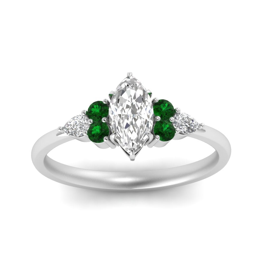 pear-accented-marquise-cut-diamond-ring-with-emerald-in-FD9289MQRGEMGRANGLE3-NL-WG