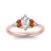 Load image into Gallery viewer, pear-accented-marquise-cut-diamond-ring-with-orange-sapphire-in-FD9289MQRGSAORANGLE3-NL-RG