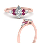 Load image into Gallery viewer, pear-accented-marquise-cut-diamond-ring-with-pink-sapphire-in-FD9289MQRGSADRPIANGLE3-NL-RG
