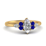 Load image into Gallery viewer, pear-accented-marquise-cut-diamond-ring-with-sapphire-in-FD9289MQRGSABLANGLE3-NL-YG
