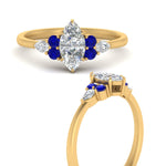 Load image into Gallery viewer, pear-accented-marquise-cut-diamond-ring-with-sapphire-in-FD9289MQRGSABLANGLE3-NL-YG
