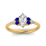 Load image into Gallery viewer, pear-accented-marquise-cut-diamond-ring-with-sapphire-in-FD9289MQRGSABLANGLE3-NL-YG
