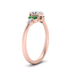 Load image into Gallery viewer, pear-accented-oval-shaped-diamond-ring-with-emerald-in-FD9289OVRGEMGRANGLE3-NL-RG