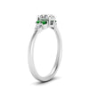 Load image into Gallery viewer, pear-accented-oval-shaped-diamond-ring-with-emerald-in-FD9289OVRGEMGRANGLE3-NL-WG