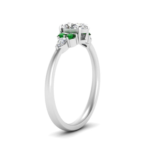 pear-accented-oval-shaped-diamond-ring-with-emerald-in-FD9289OVRGEMGRANGLE3-NL-WG
