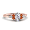 Load image into Gallery viewer, pear-accented-oval-shaped-diamond-ring-with-orange-sapphire-in-FD9289OVRGSAORANGLE3-NL-RG