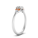 Load image into Gallery viewer, pear-accented-oval-shaped-diamond-ring-with-orange-sapphire-in-FD9289OVRGSAORANGLE3-NL-WG
