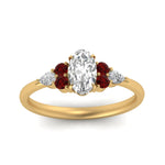 Load image into Gallery viewer, pear-accented-oval-shaped-diamond-ring-with-ruby-in-FD9289OVRGRUDRANGLE3-NL-YG
