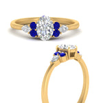 Load image into Gallery viewer, pear-accented-oval-shaped-diamond-ring-with-sapphire-in-FD9289OVRGSABLANGLE3-NL-YG
