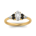 Load image into Gallery viewer, pear-accented-oval-shaped-diamond-ring-with-black-diamond-in-FD9289OVRGBLACKANGLE3-NL-YG
