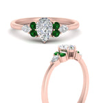 Load image into Gallery viewer, pear-accented-pear-shaped-diamond-ring-with-emerald-in-FD9289PERGEMGRANGLE3-NL-RG
