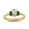 Load image into Gallery viewer, pear-accented-pear-shaped-diamond-ring-with-emerald-in-FD9289PERGEMGRANGLE3-NL-YG