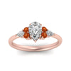 Load image into Gallery viewer, pear-accented-pear-shaped-diamond-ring-with-orange-sapphire-in-FD9289PERGSAORANGLE3-NL-RG