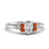 Load image into Gallery viewer, pear-accented-pear-shaped-diamond-ring-with-orange-sapphire-in-FD9289PERGSAORANGLE3-NL-WG