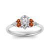 Load image into Gallery viewer, pear-accented-pear-shaped-diamond-ring-with-orange-sapphire-in-FD9289PERGSAORANGLE3-NL-WG