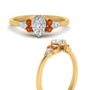 Load image into Gallery viewer, pear-accented-pear-shaped-diamond-ring-with-orange-sapphire-in-FD9289PERGSAORANGLE3-NL-YG