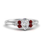 Load image into Gallery viewer, pear-accented-pear-shaped-diamond-ring-with-ruby-in-FD9289PERGRUDRANGLE3-NL-WG
