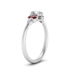 Load image into Gallery viewer, pear-accented-pear-shaped-diamond-ring-with-ruby-in-FD9289PERGRUDRANGLE3-NL-WG