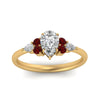 Load image into Gallery viewer, pear-accented-pear-shaped-diamond-ring-with-ruby-in-FD9289PERGRUDRANGLE3-NL-YG