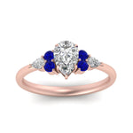 Load image into Gallery viewer, pear-accented-pear-shaped-diamond-ring-with-sapphire-in-FD9289PERGSABLANGLE3-NL-RG
