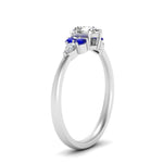 Load image into Gallery viewer, pear-accented-pear-shaped-diamond-ring-with-sapphire-in-FD9289PERGSABLANGLE3-NL-WG
