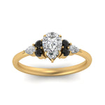 Load image into Gallery viewer, pear-accented-pear-shaped-diamond-ring-with-black-diamond-in-FD9289PERGBLACKANGLE3-NL-YG
