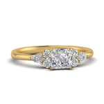Load image into Gallery viewer, pear-accented-princess-cut-diamond-ring-in-FD9289PRRANGLE3-NL-YG
