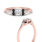 Load image into Gallery viewer, pear-accented-princess-cut-diamond-ring-with-black-diamond-in-FD9289PRRGBLACKANGLE3-NL-RG
