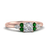 Load image into Gallery viewer, pear-accented-princess-cut-diamond-ring-with-emerald-in-FD9289PRRGEMGRANGLE3-NL-RG