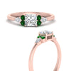 Load image into Gallery viewer, pear-accented-princess-cut-diamond-ring-with-emerald-in-FD9289PRRGEMGRANGLE3-NL-RG