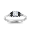 Load image into Gallery viewer, pear-accented-princess-cut-diamond-ring-with-black-diamond-in-FD9289PRRGBLACKANGLE3-NL-WG