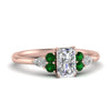 Load image into Gallery viewer, pear-accented-radiant-cut-diamond-ring-with-emerald-in-FD9289RARGEMGRANGLE3-NL-RG