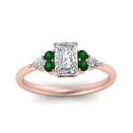 Load image into Gallery viewer, pear-accented-radiant-cut-diamond-ring-with-emerald-in-FD9289RARGEMGRANGLE3-NL-RG
