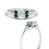 Load image into Gallery viewer, pear-accented-radiant-cut-diamond-ring-with-emerald-in-FD9289RARGEMGRANGLE3-NL-WG