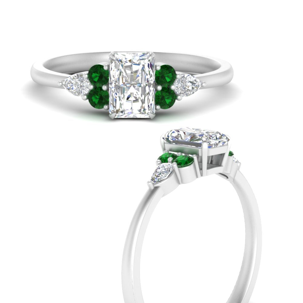 pear-accented-radiant-cut-diamond-ring-with-emerald-in-FD9289RARGEMGRANGLE3-NL-WG