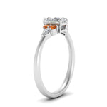 Load image into Gallery viewer, pear-accented-radiant-cut-diamond-ring-with-orange-sapphire-in-FD9289RARGSAORANGLE3-NL-WG
