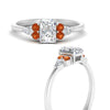 Load image into Gallery viewer, pear-accented-radiant-cut-diamond-ring-with-orange-sapphire-in-FD9289RARGSAORANGLE3-NL-WG