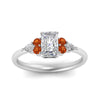Load image into Gallery viewer, pear-accented-radiant-cut-diamond-ring-with-orange-sapphire-in-FD9289RARGSAORANGLE3-NL-WG